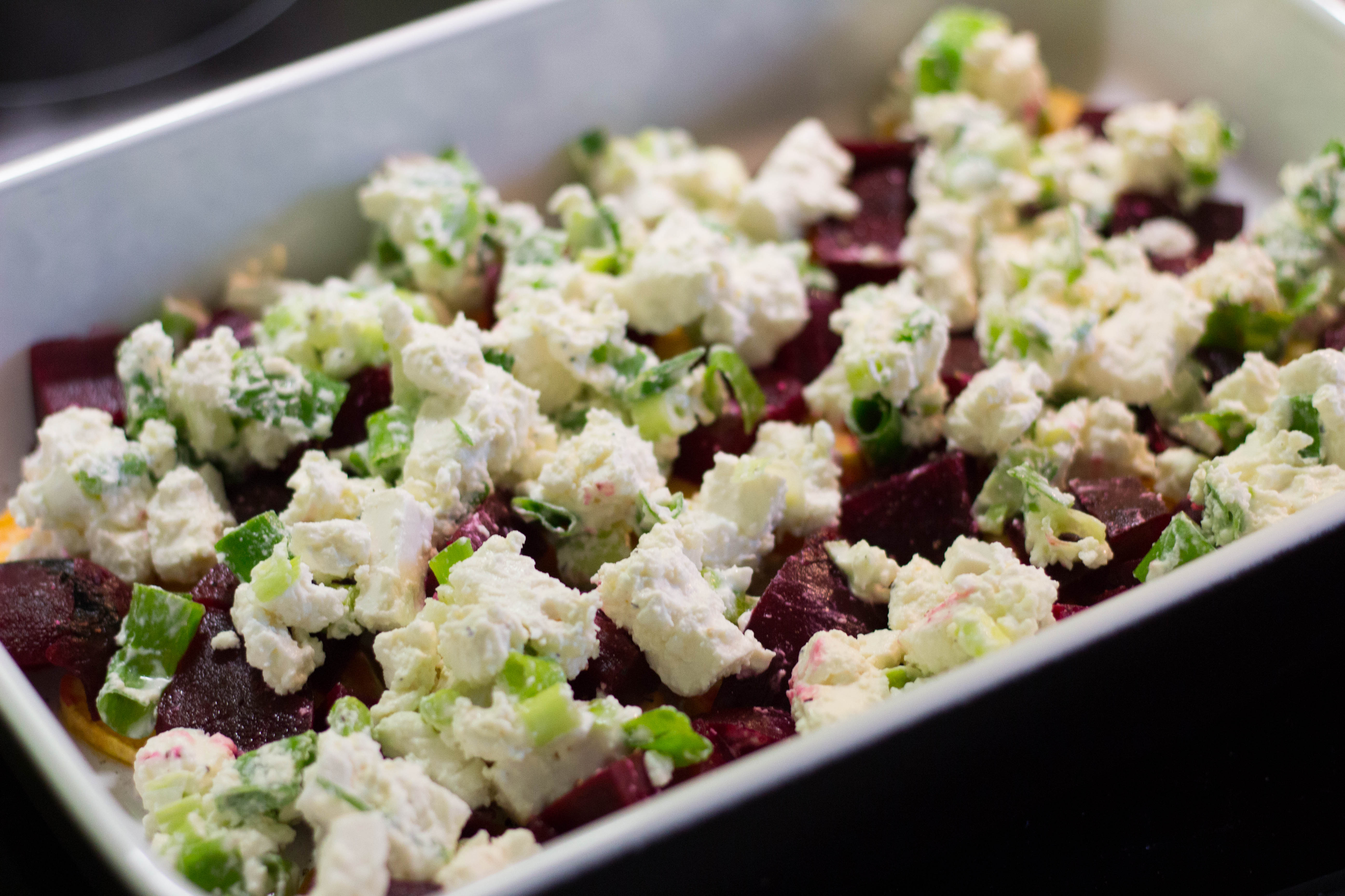 Rote Beete-Süßkartoffel-Gratin - Marsmaedchen